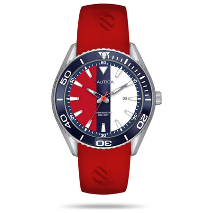 Front view of Nautica Cruise Men's Quartz Watch NAPNAI806