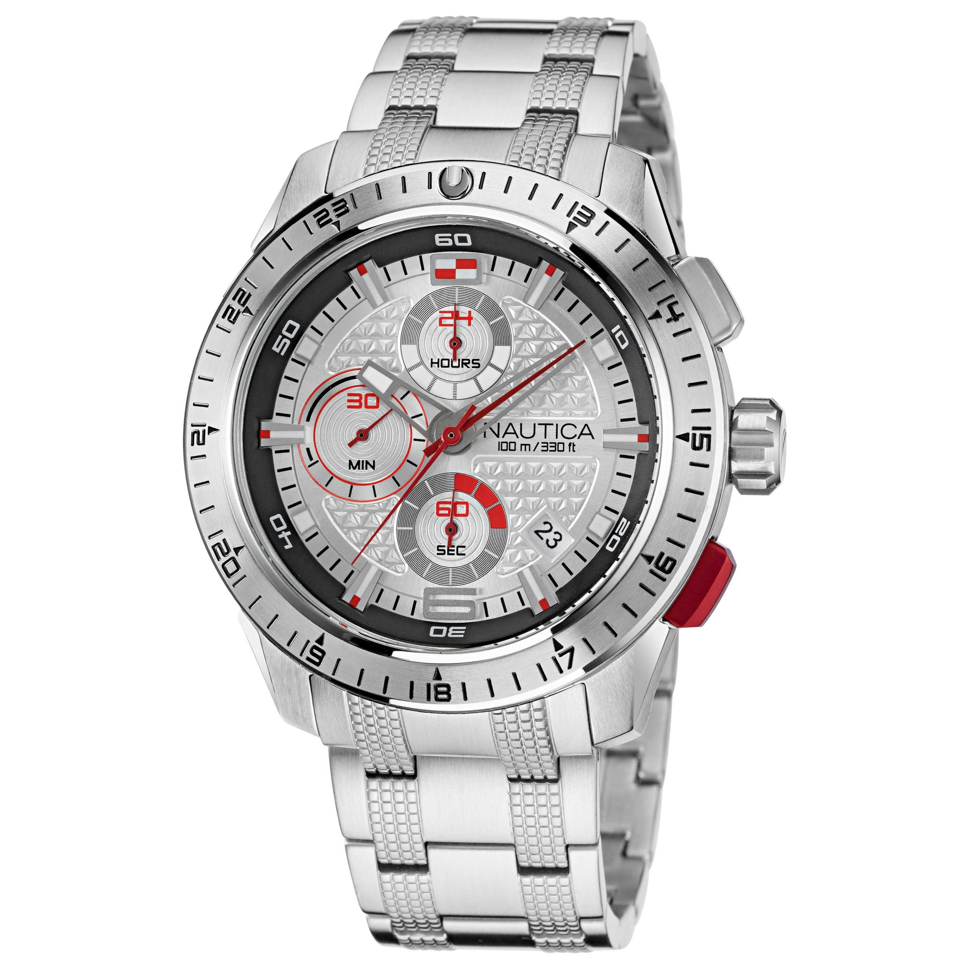 Front view of Nautica NST Men's Quartz Watch NAPNSF113