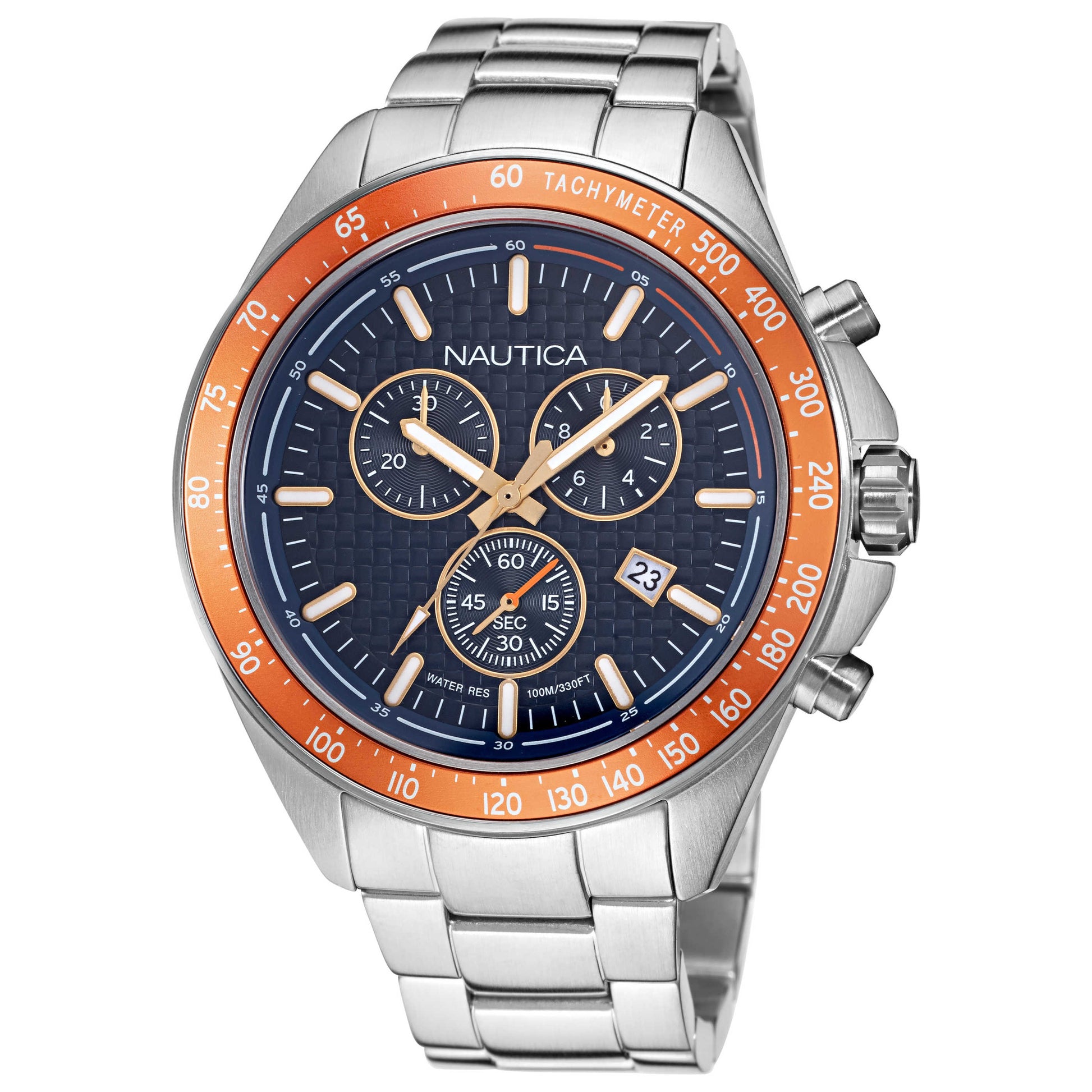 Front view of Nautica Ocean Beach Men's Quartz Watch NAPOBF117