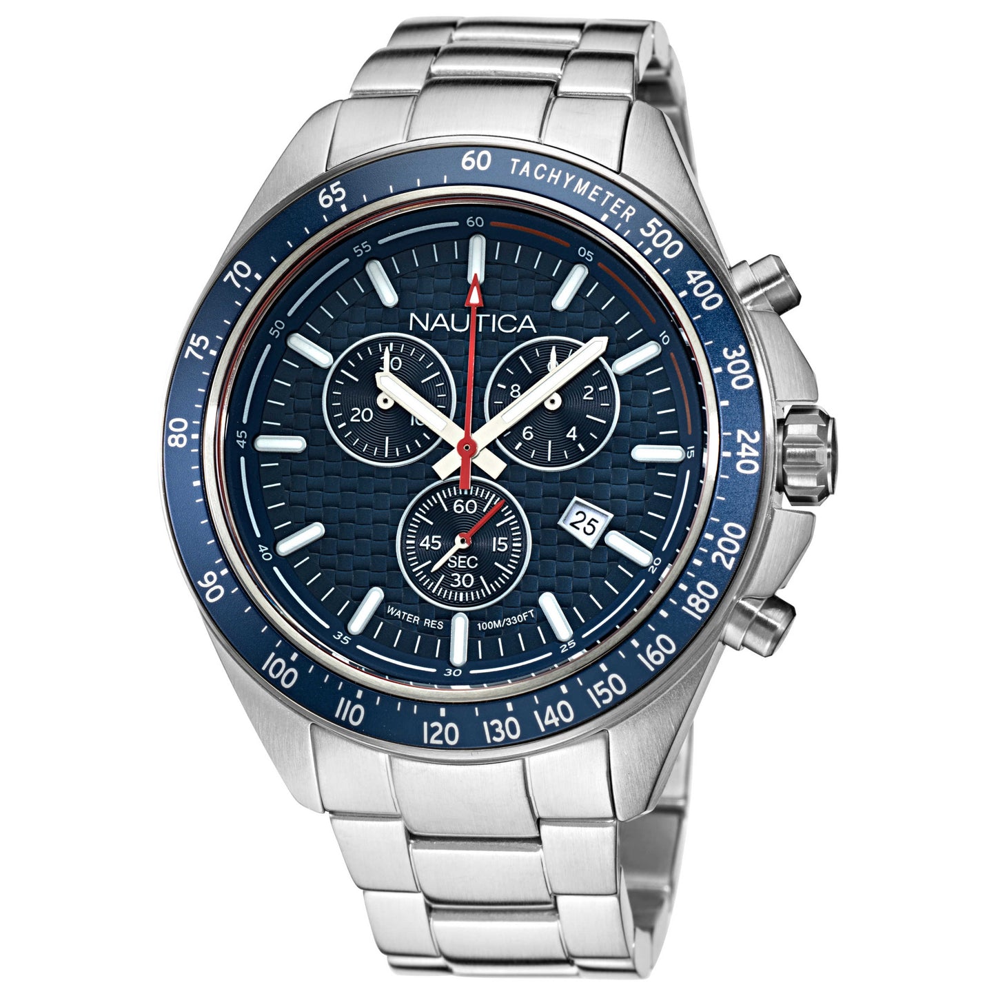 Front view of Nautica Ocean Beach Men's Quartz Watch NAPOBS113