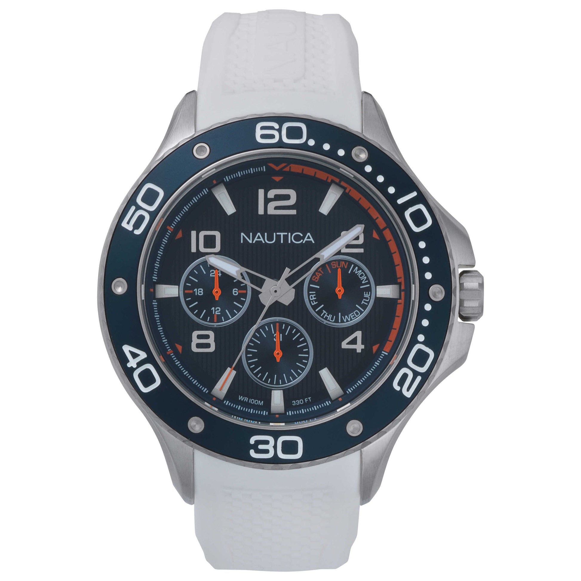 Front view of Nautica Pier 25 Men's Quartz Watch NAPP25001