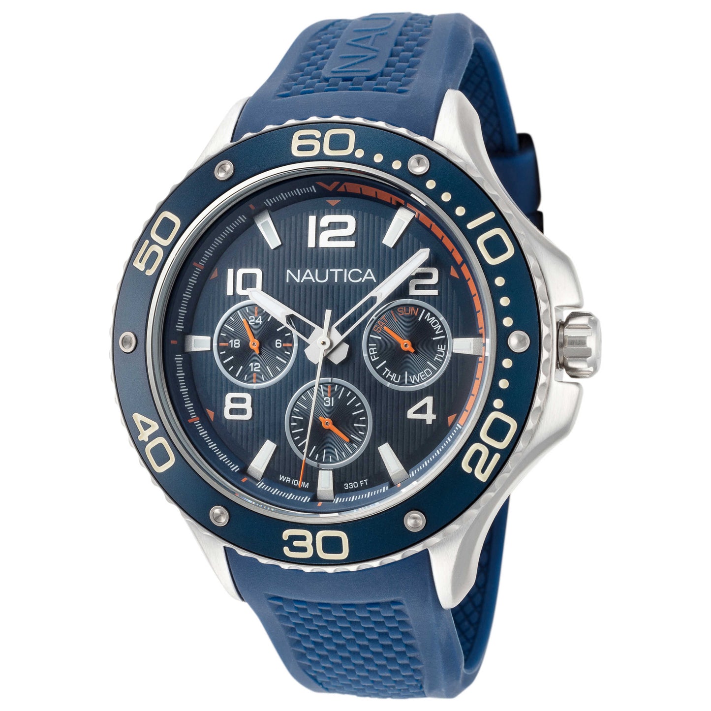Front view of Nautica Pier 25 Men's Quartz Watch NAPP25002