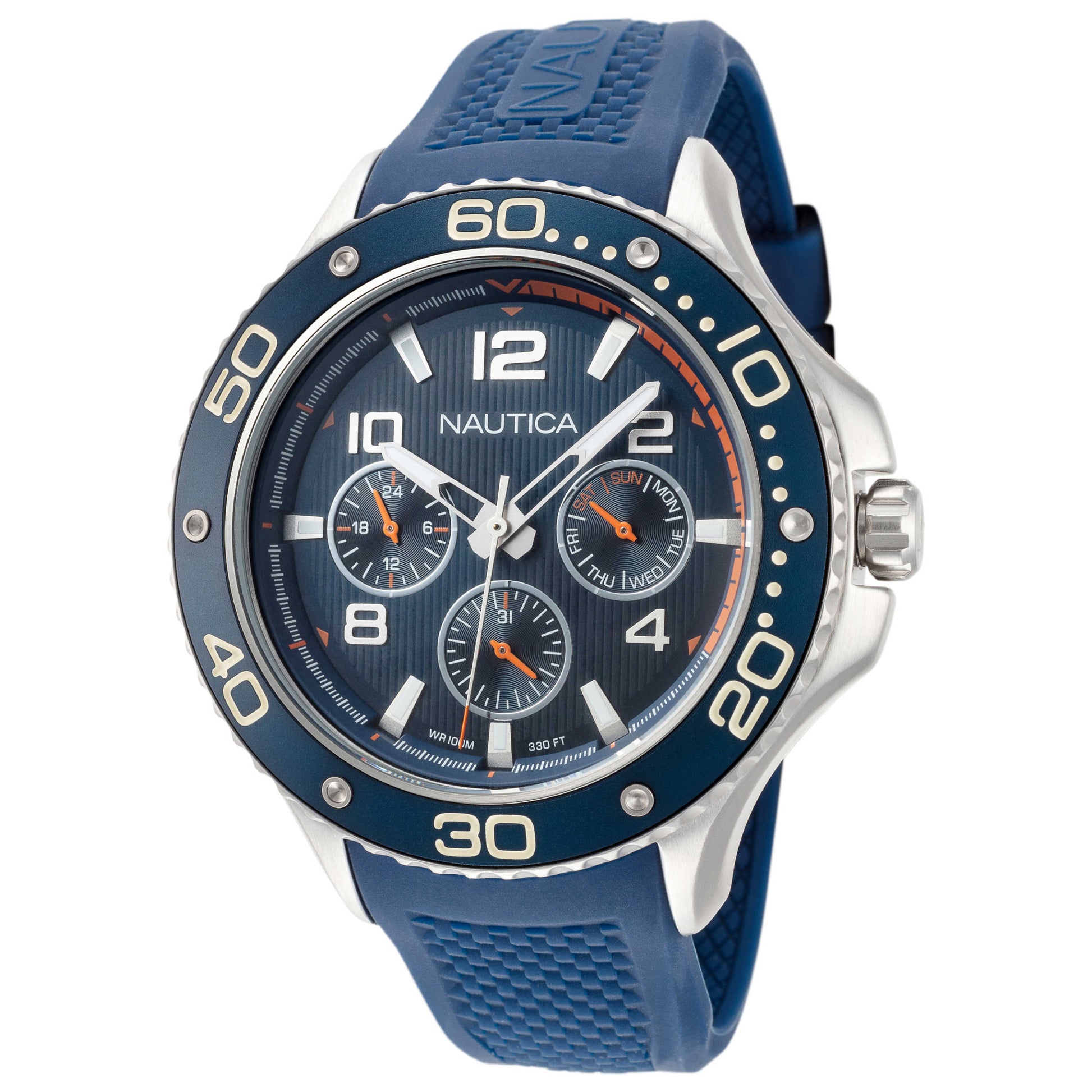 Front view of Nautica Pier 25 Men's Quartz Watch NAPP25002