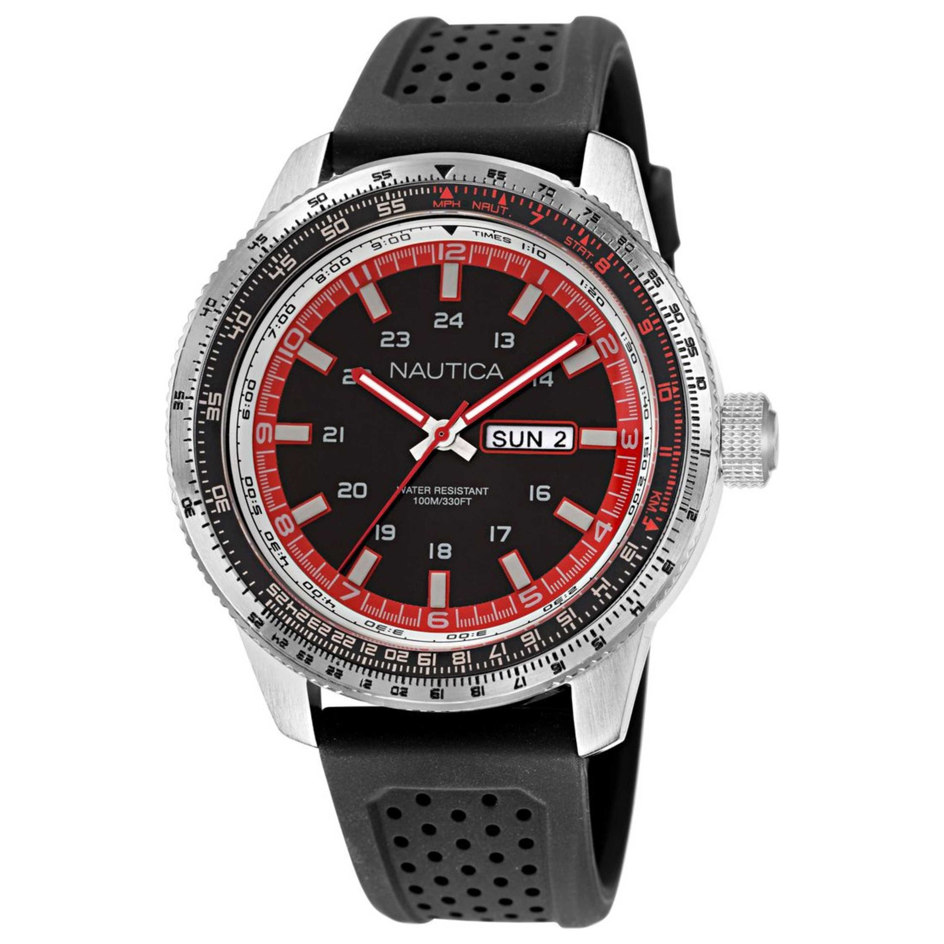 Front view of Nautica Pier 39 Men's Quartz Watch NAPP39S22