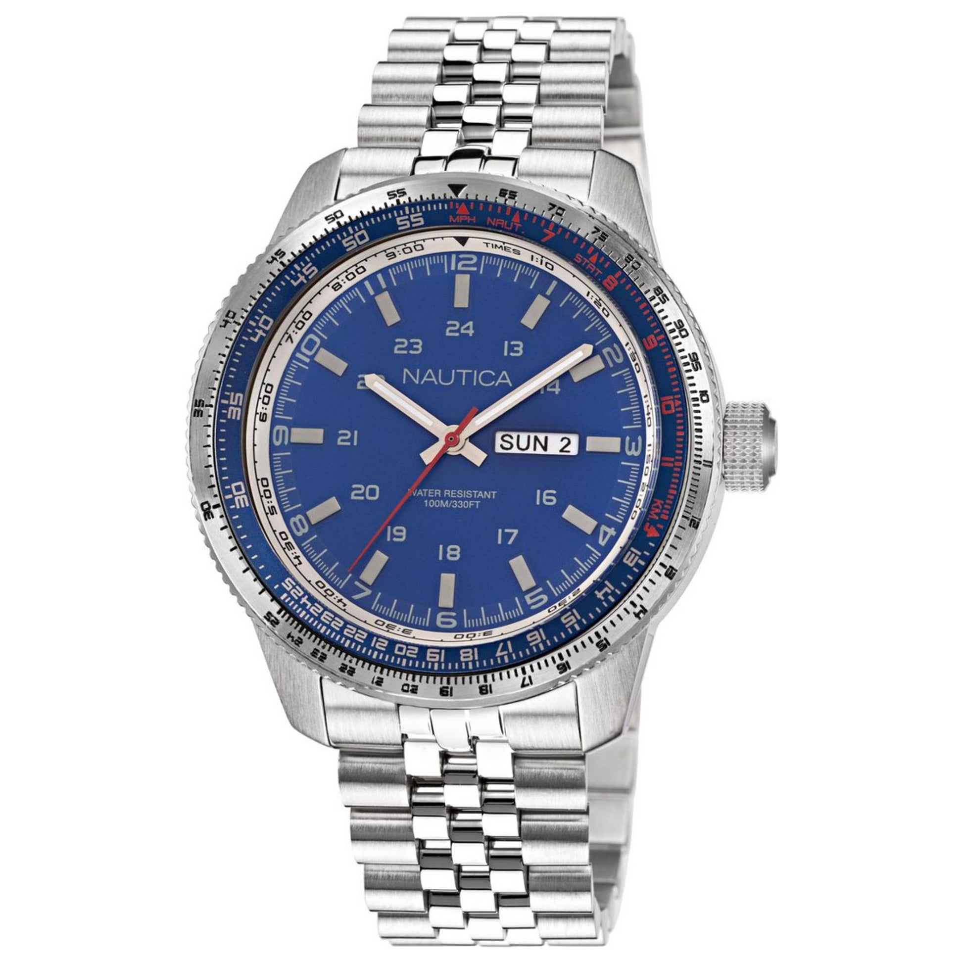 Front view of Nautica Pier 39 Men's Quartz Watch NAPP39S24
