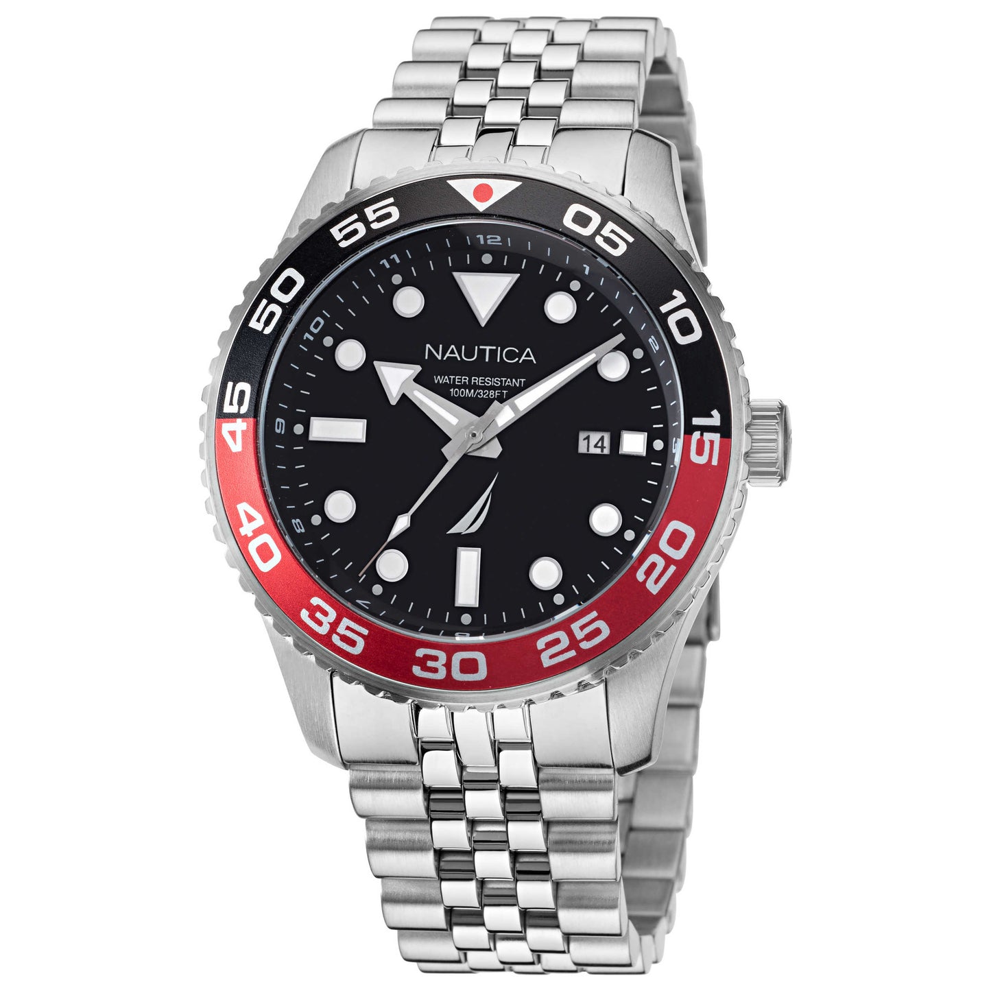 Front view of Nautica Pacific Beach Men's Quartz Watch NAPPBF145