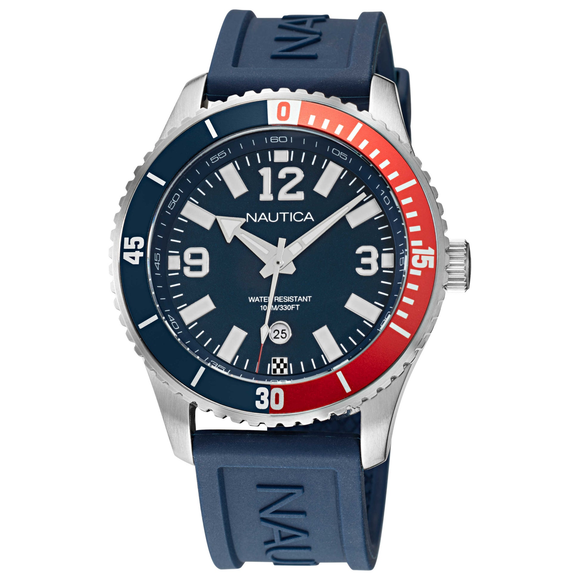 Front view of Nautica Pacific Beach Men's Quartz Watch NAPPBS159