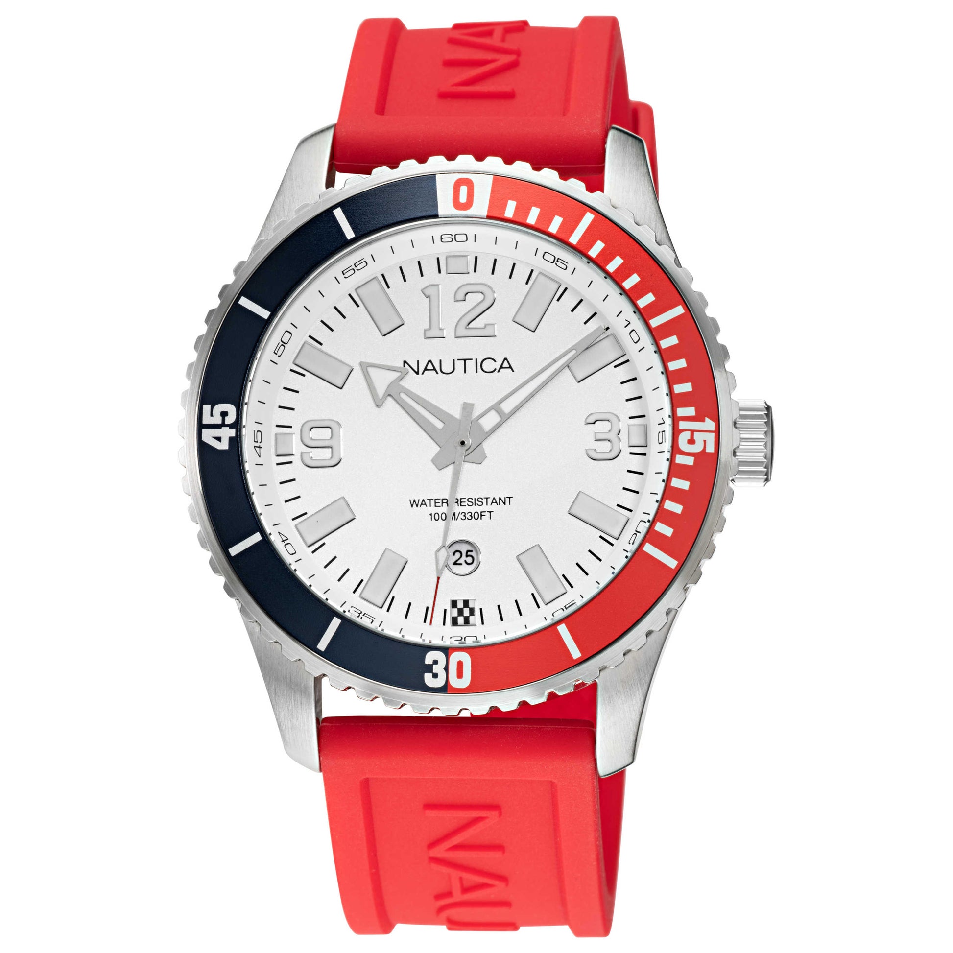 Front view of Nautica Pacific Beach Men's Quartz Watch NAPPBS160