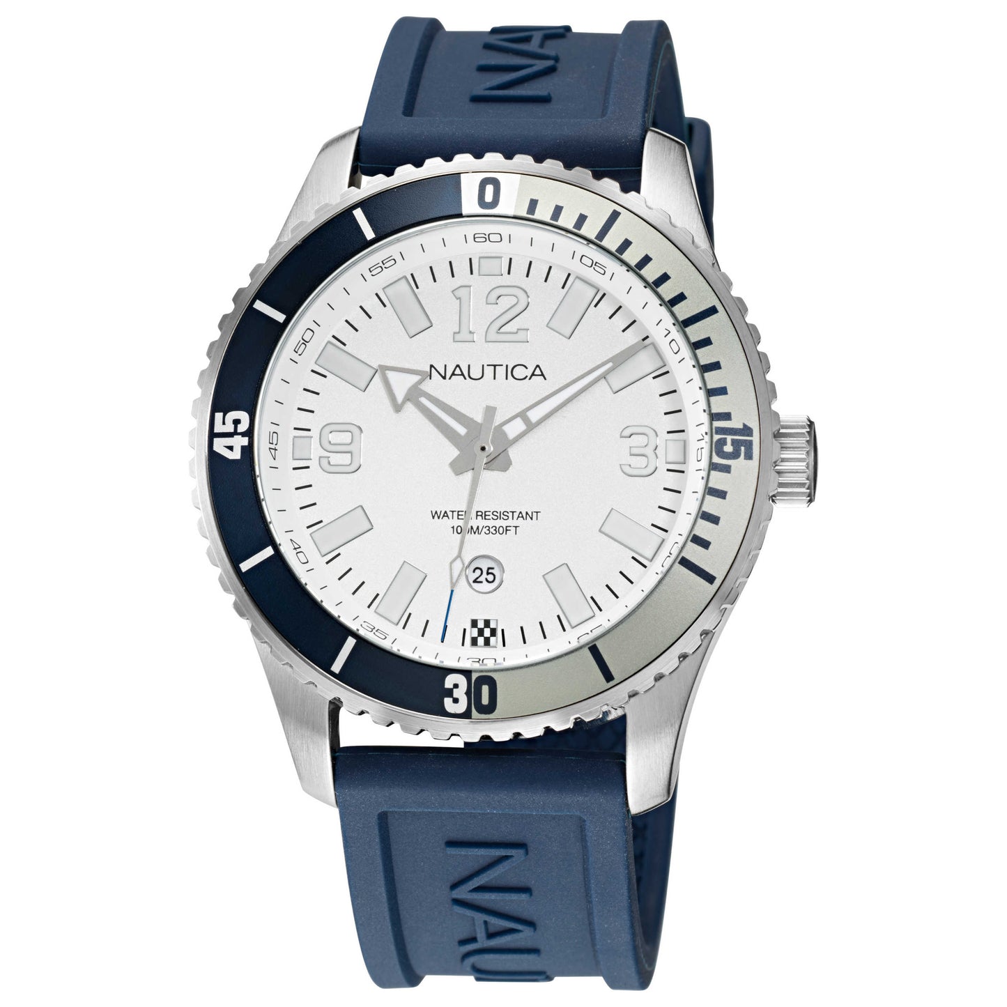 Front view of Nautica Pacific Beach Men's Quartz Watch NAPPBS163