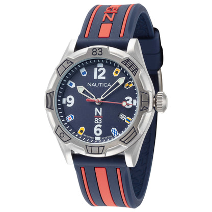 Front view of Nautica Polignano Men's Quartz Watch NAPPOF910