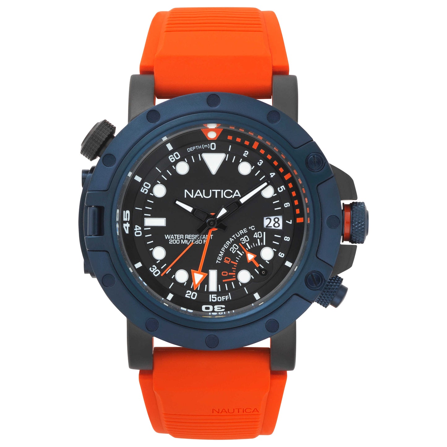 Front view of Nautica Porthole Men's Quartz Watch NAPPRH013