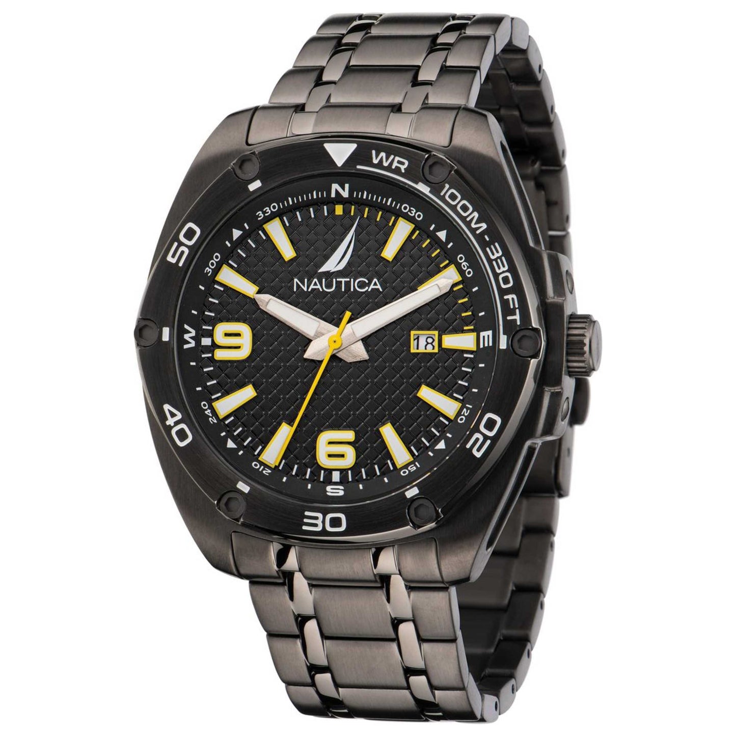 Front view of Nautica Tin Can Bay Men's Quartz Watch NAPTCF204