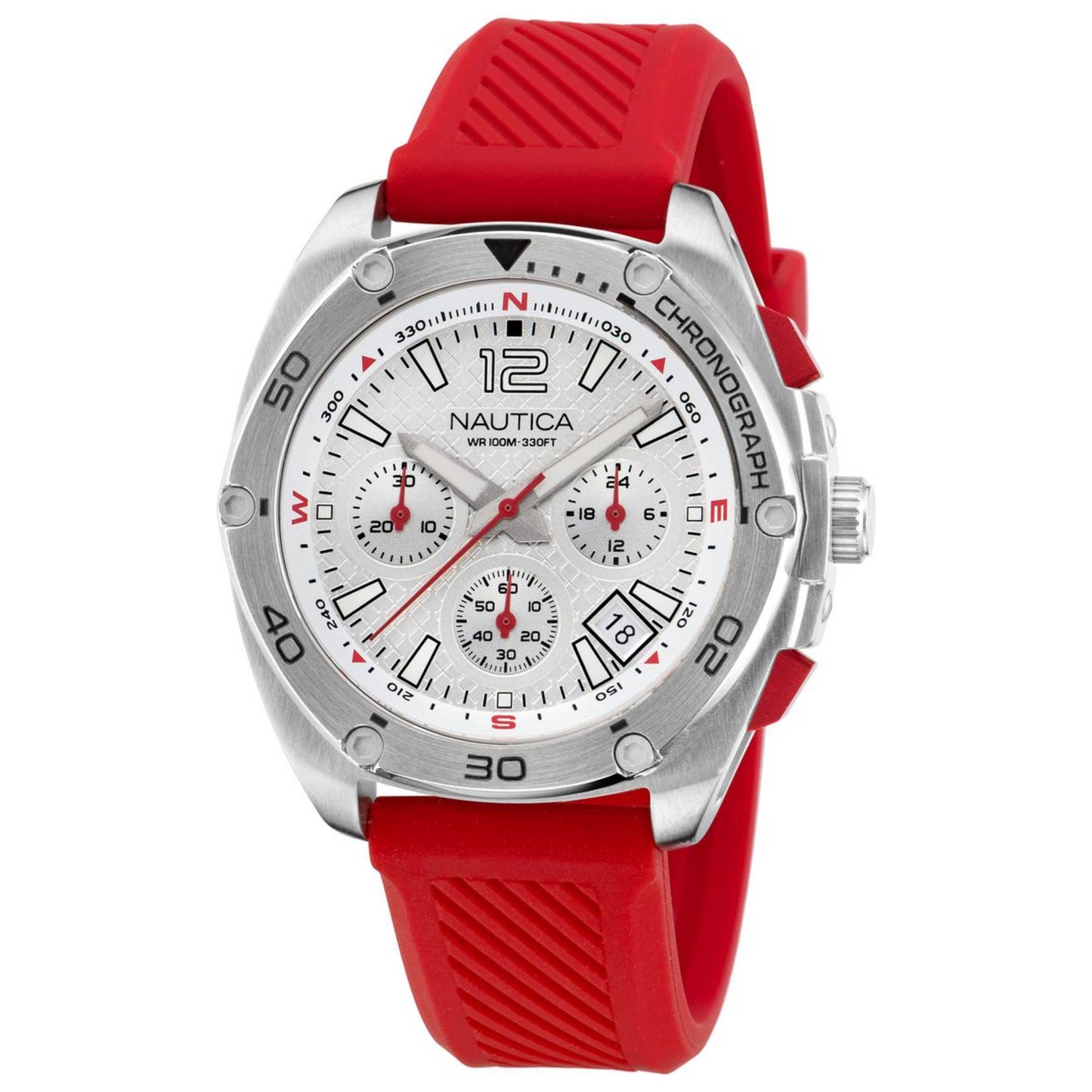 Front view of Nautica Tin Can Bay Men's Quartz Watch NAPTCF205