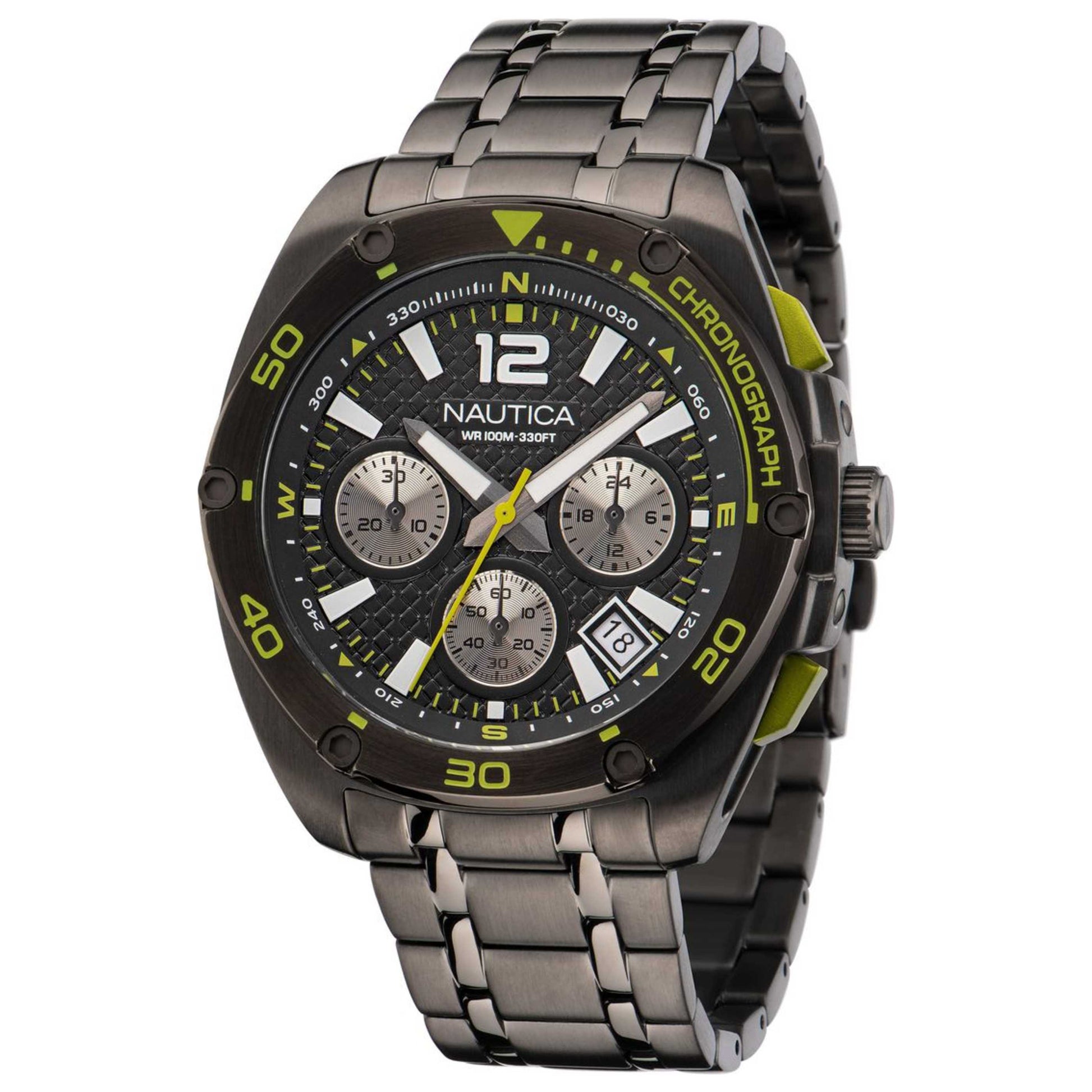 Front view of Nautica Tin Can Bay Men's Quartz Watch NAPTCF210