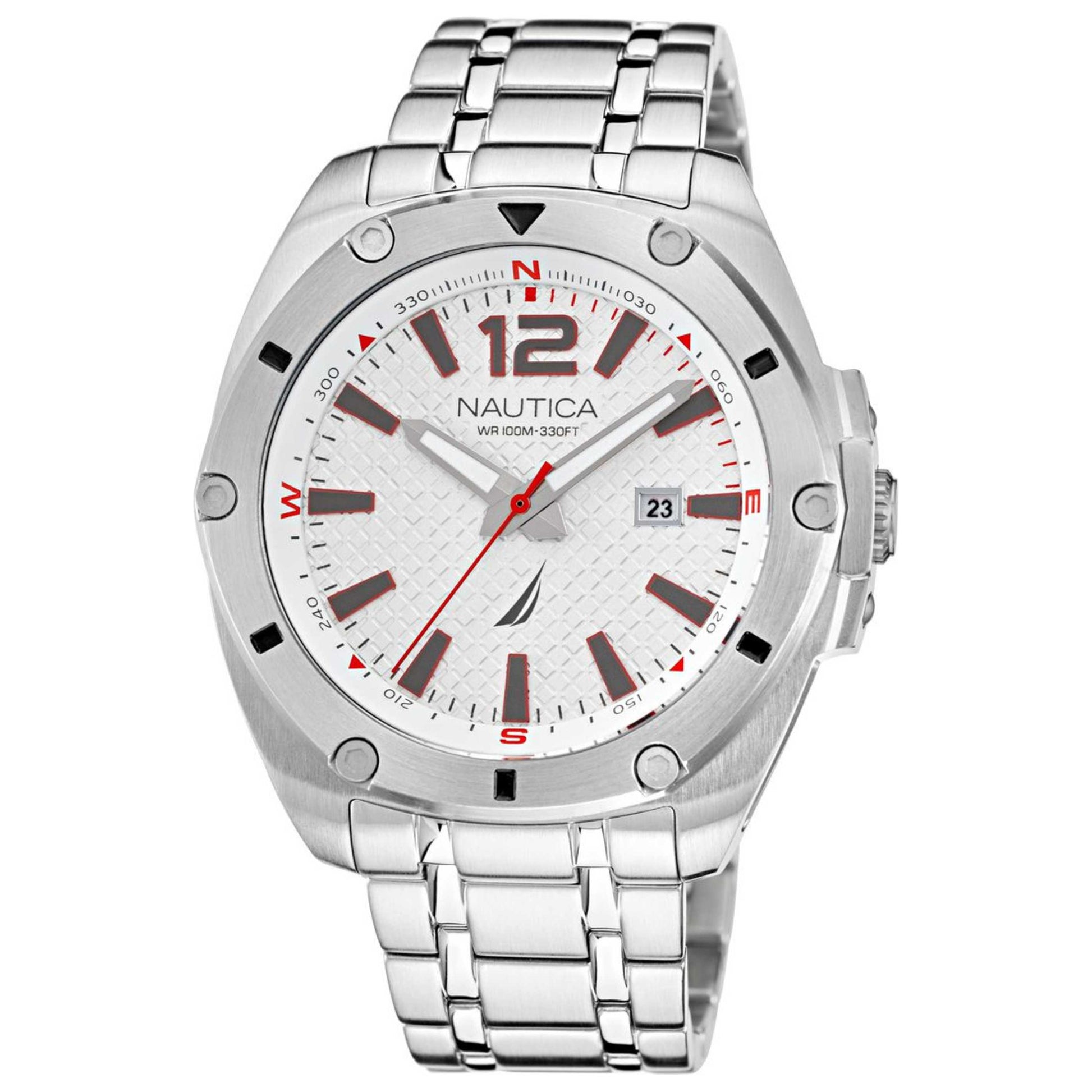 Front view of Nautica Tin Can Bay Men's Quartz Watch NAPTCS221