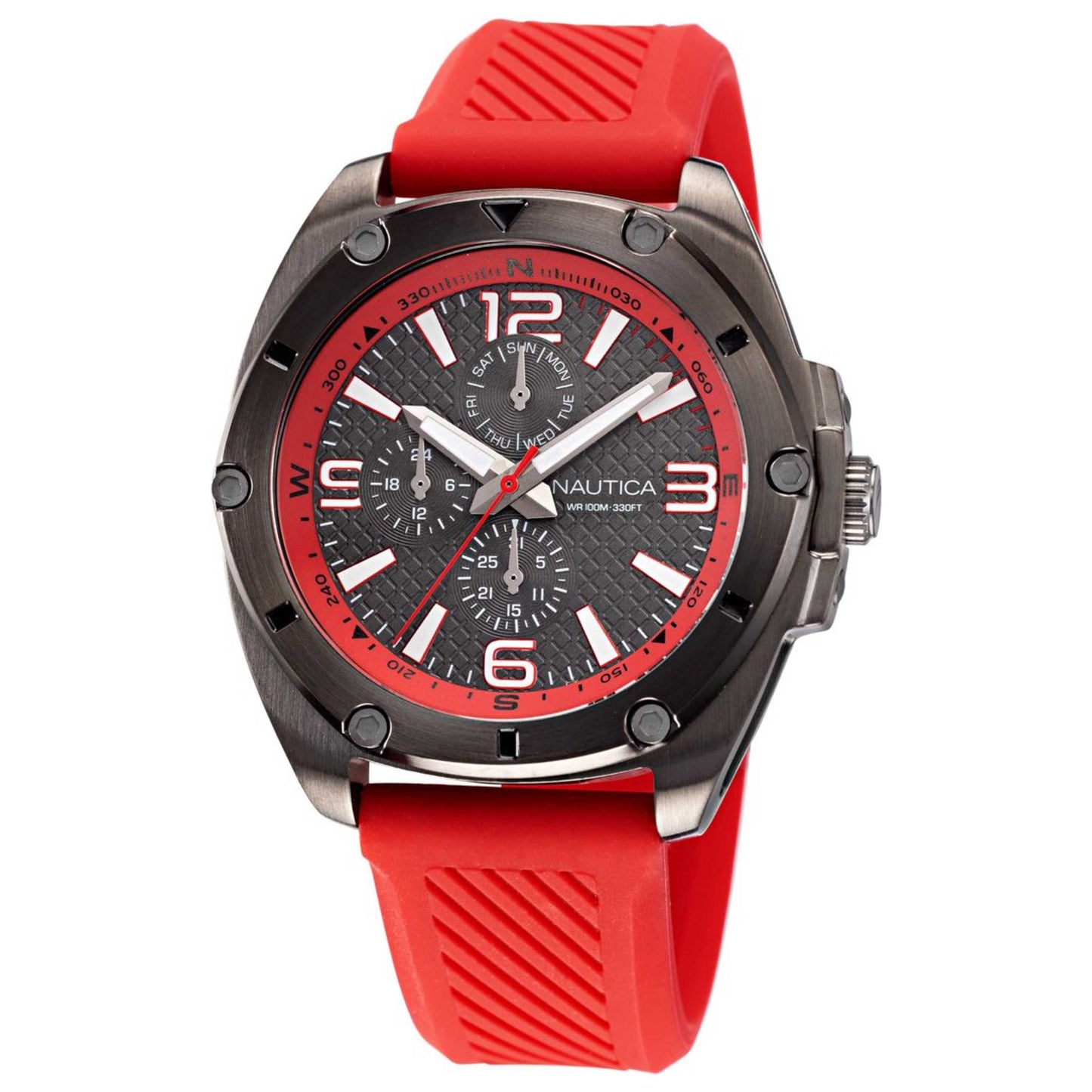 Front view of Nautica Tin Can Bay Men's Quartz Watch NAPTCS223
