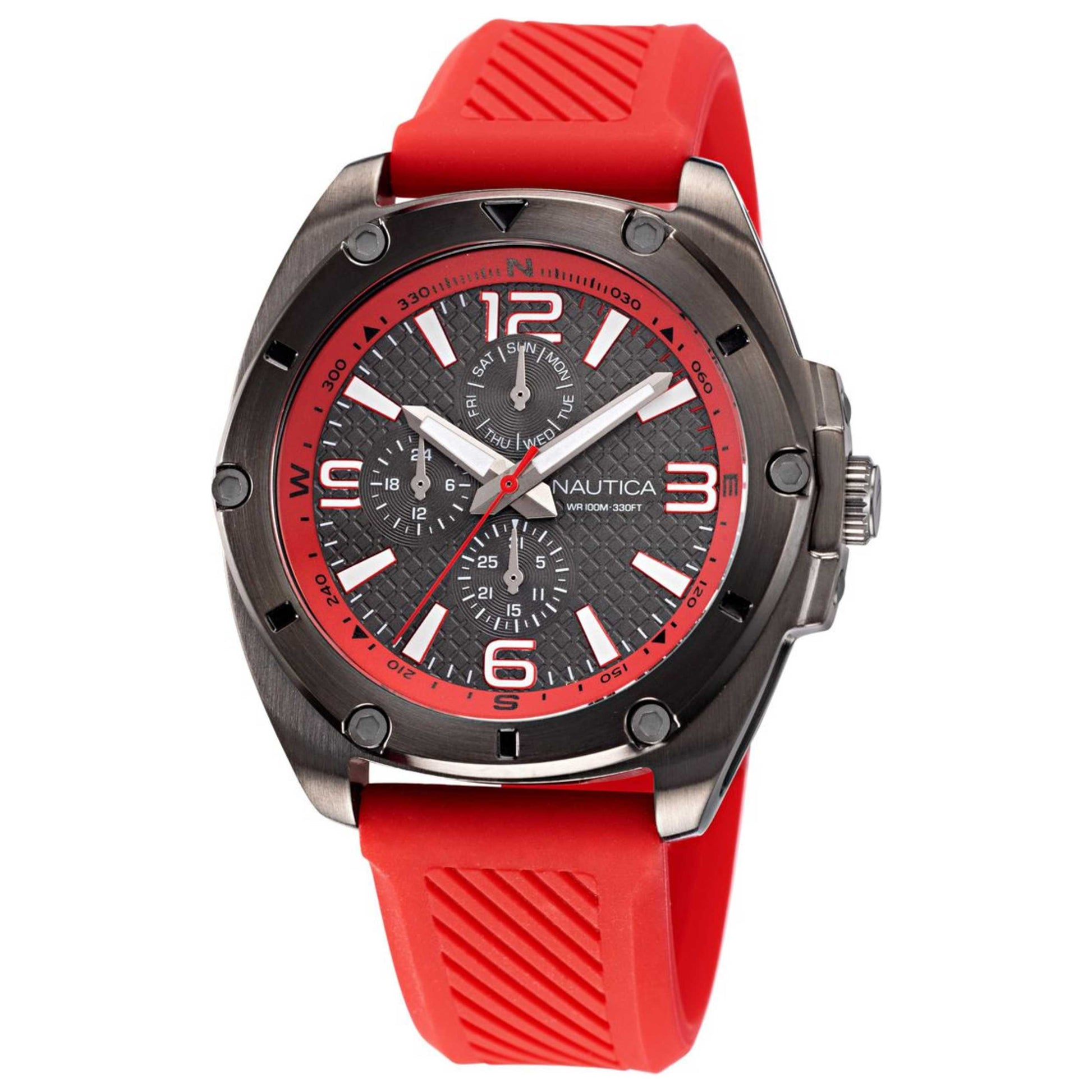 Front view of Nautica Tin Can Bay Men's Quartz Watch NAPTCS223