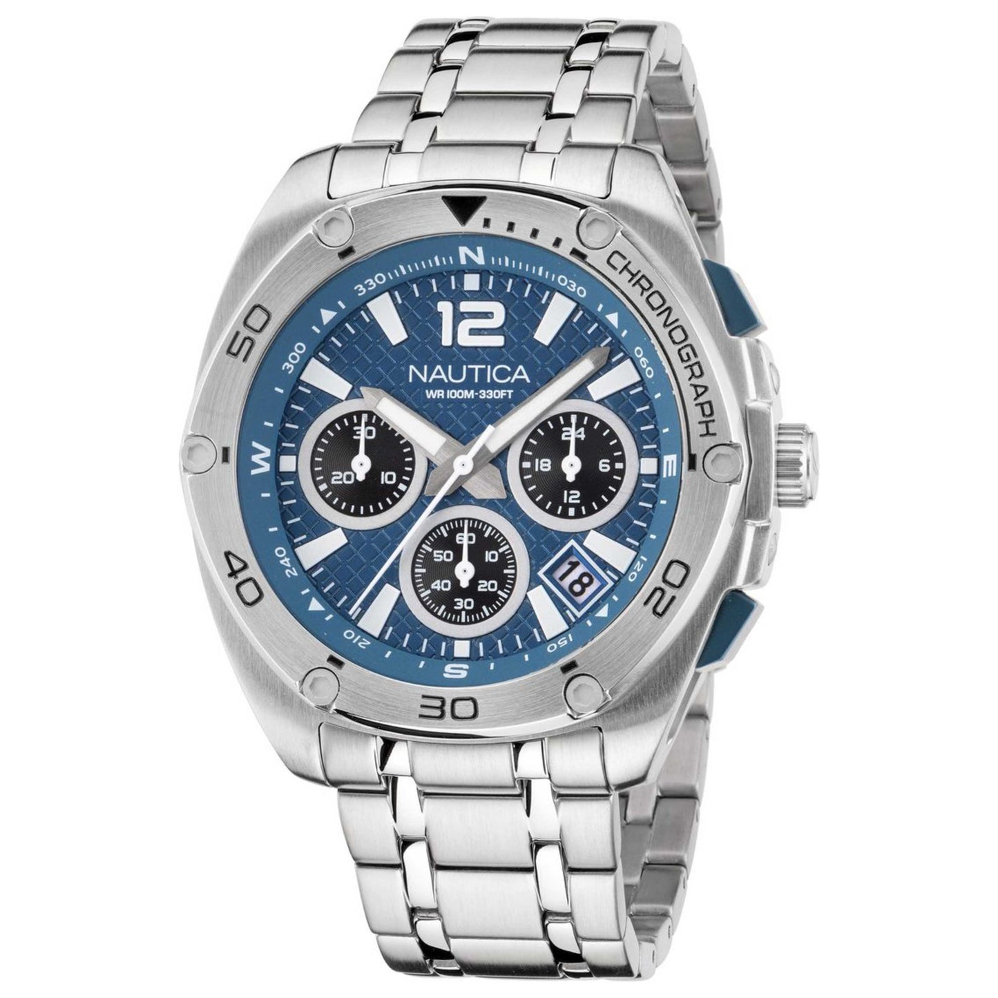 Front view of Nautica Tin Can Bay Men's Quartz Watch NAPTCS301
