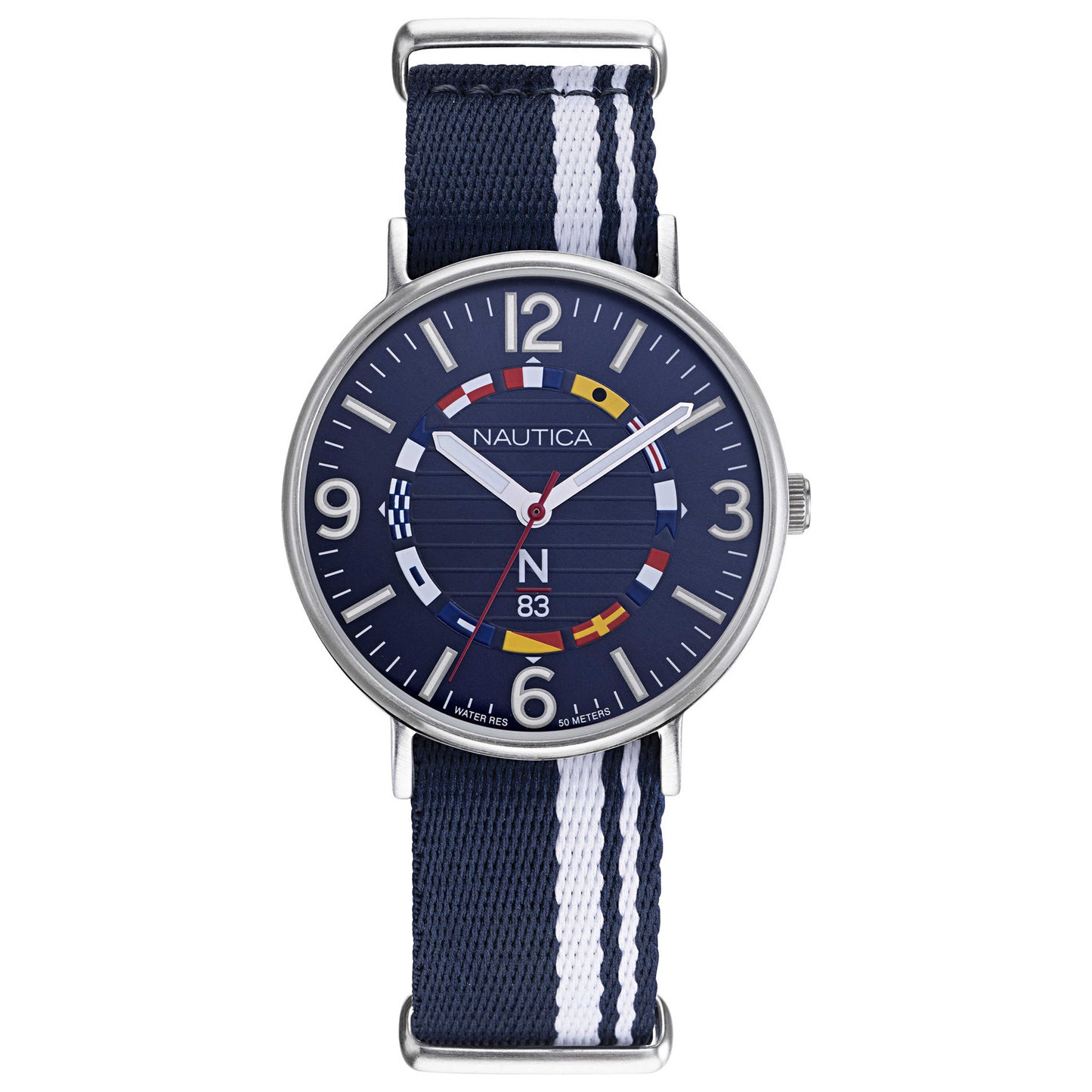Front view of Nautica Wave Garden Men's Quartz Watch NAPWGS902