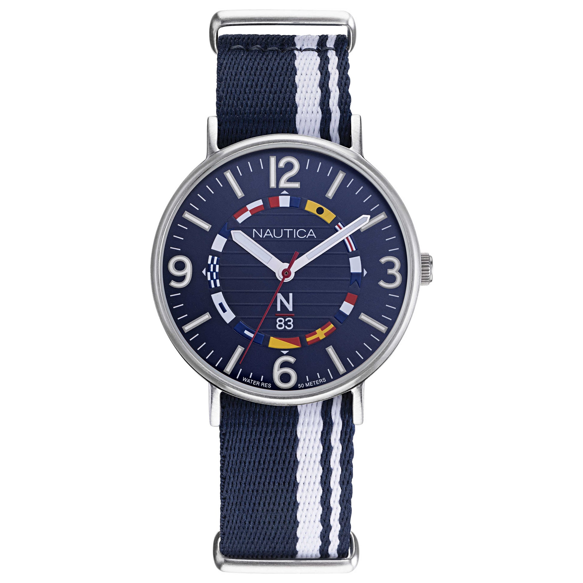 Front view of Nautica Wave Garden Men's Quartz Watch NAPWGS902