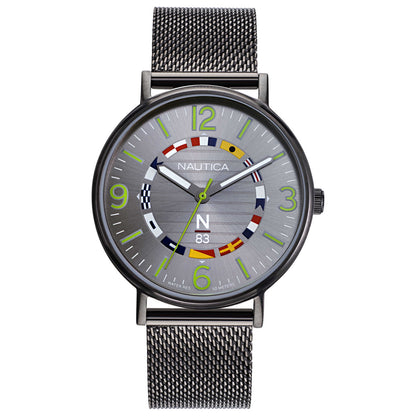 Front view of Nautica Wave Garden Men's Quartz Watch NAPWGS906