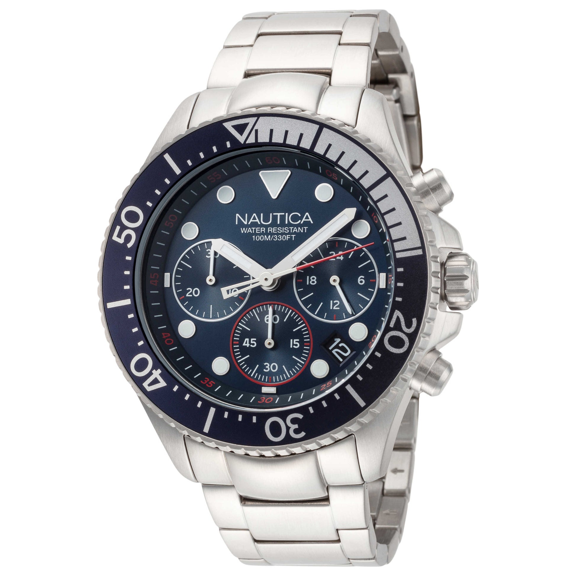 Front view of Nautica Wetsport Men's Quartz Watch NAPWPC006