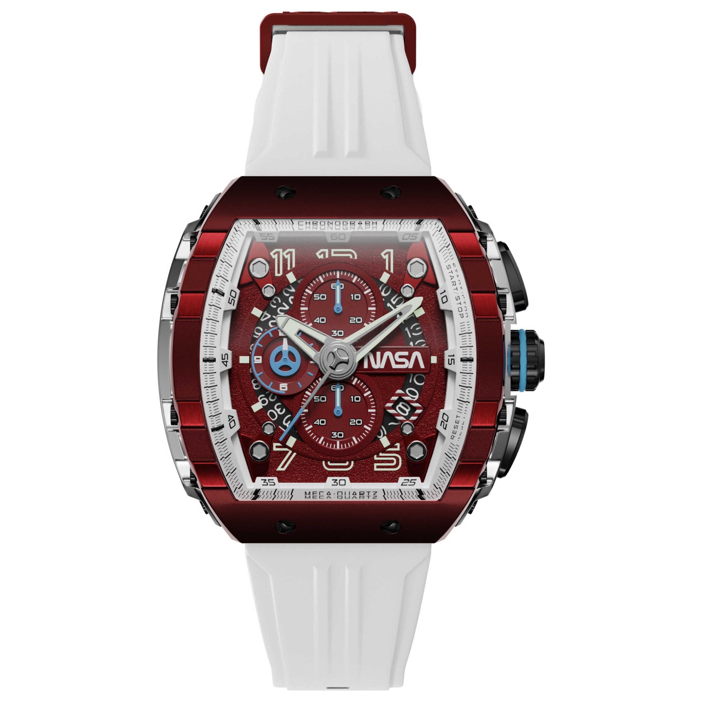 Front view of Nubeo Magellan Men's Quartz Watch NB-6024-NAS-01