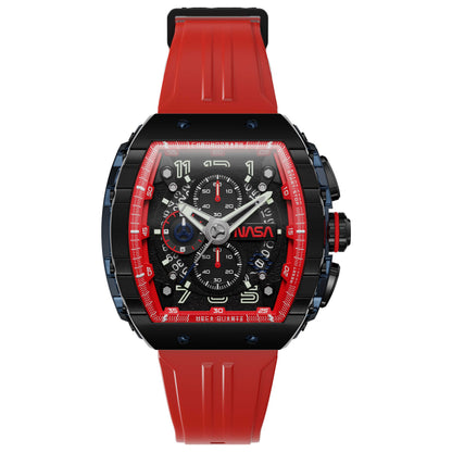 Front view of Nubeo Magellan Men's Quartz Watch NB-6024-NAS-03