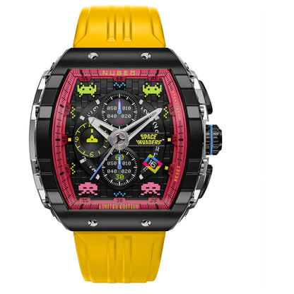 Front view of Nubeo Magellan Men's Quartz Watch NB-6024-SI-02