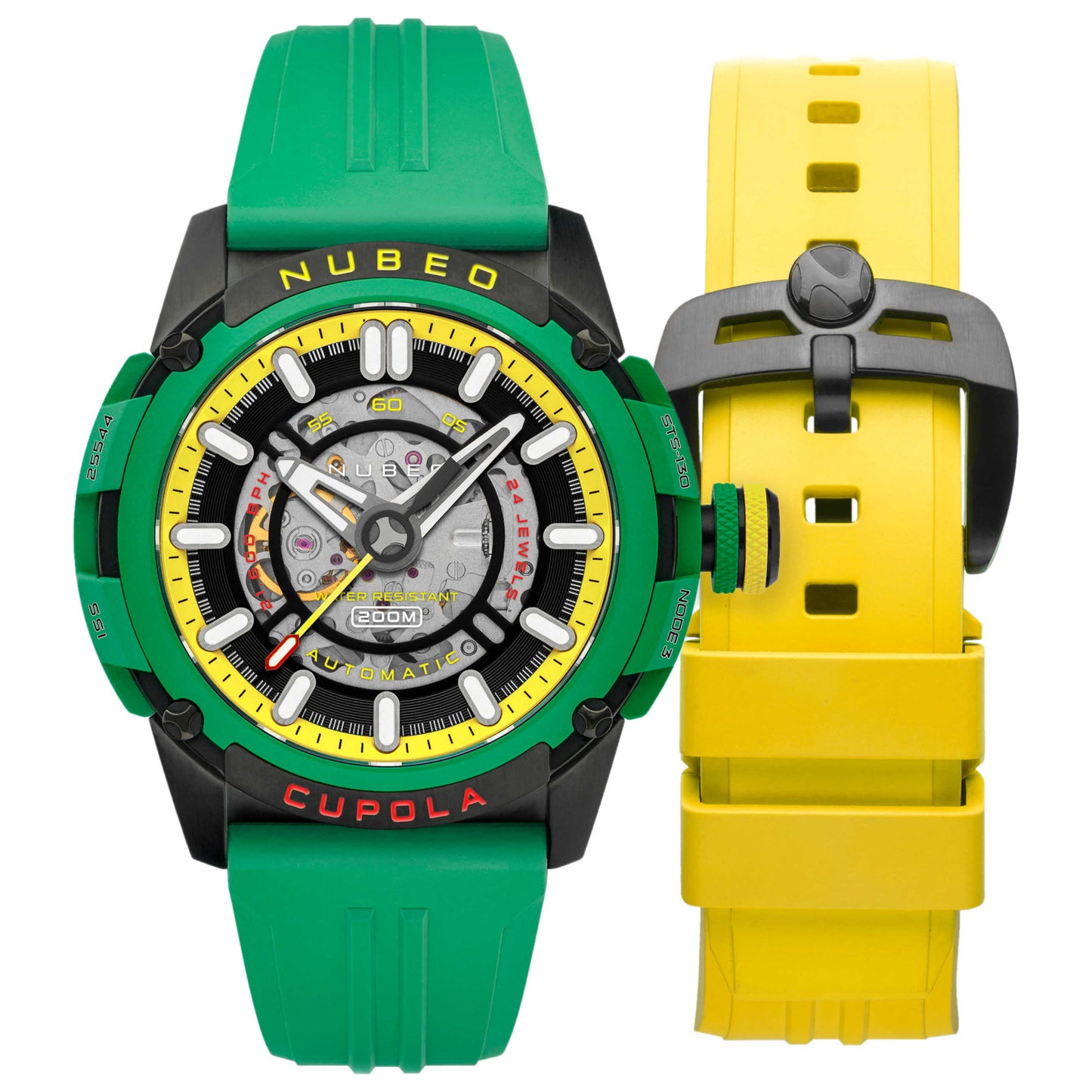 Front view of Nubeo Cupola Men's Automatic Watch NB-6055-04
