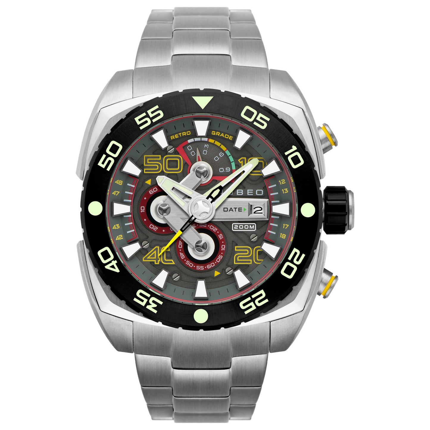 Front view of Nubeo Ingenuity Men's Quartz Watch NB-6056-55
