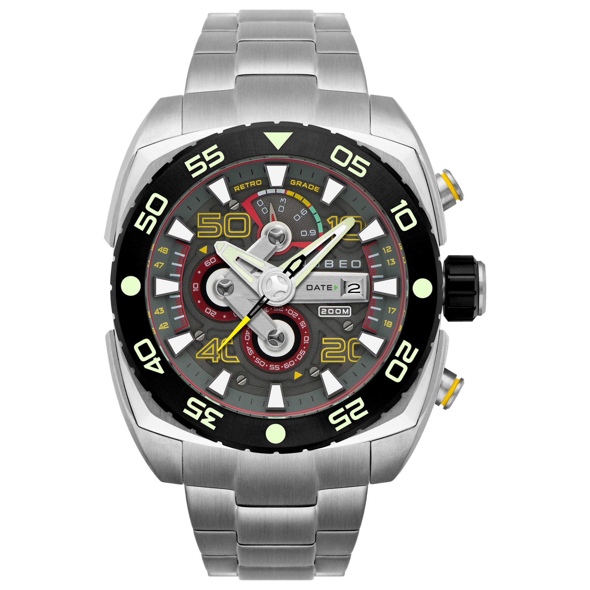 Front view of Nubeo Ingenuity Men's Quartz Watch NB-6056-55