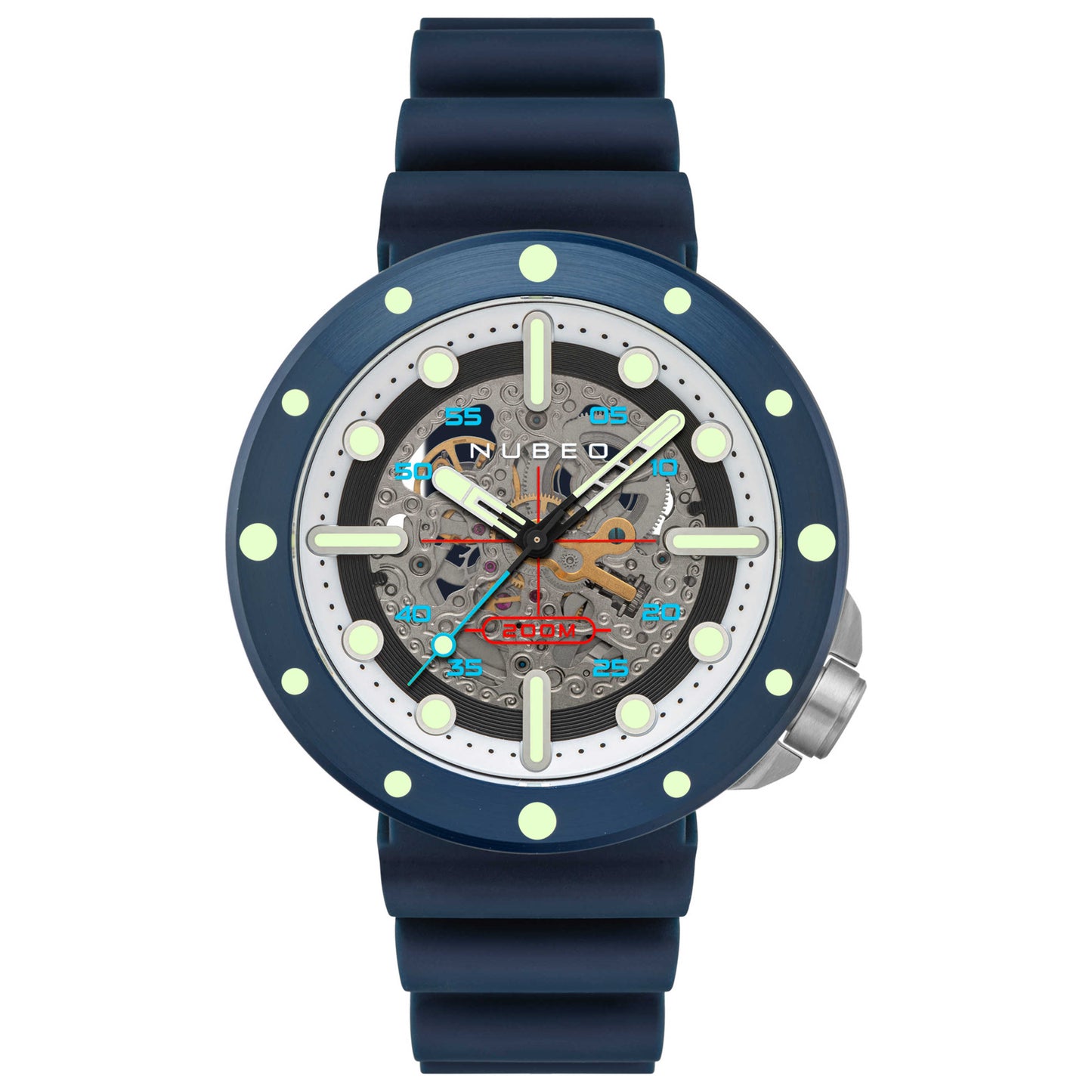 Front view of Nubeo Cassini Men's Automatic Watch NB-6058-03