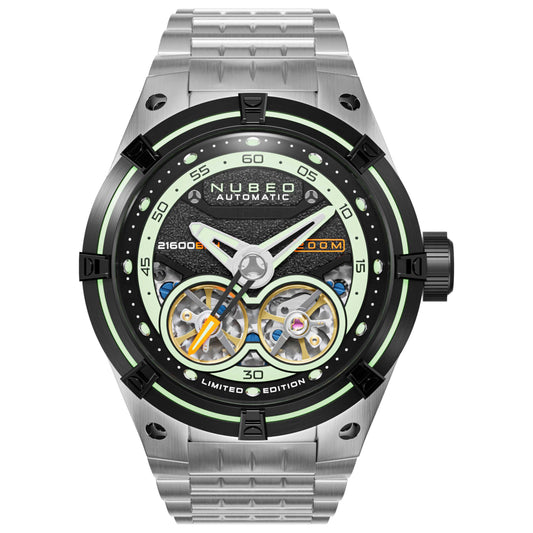 Front view of Nubeo Galileo Men's Automatic Watch NB-6070-11