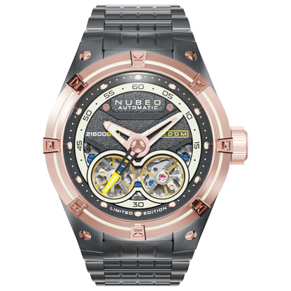 Front view of Nubeo Galileo Men's Automatic Watch NB-6070-55