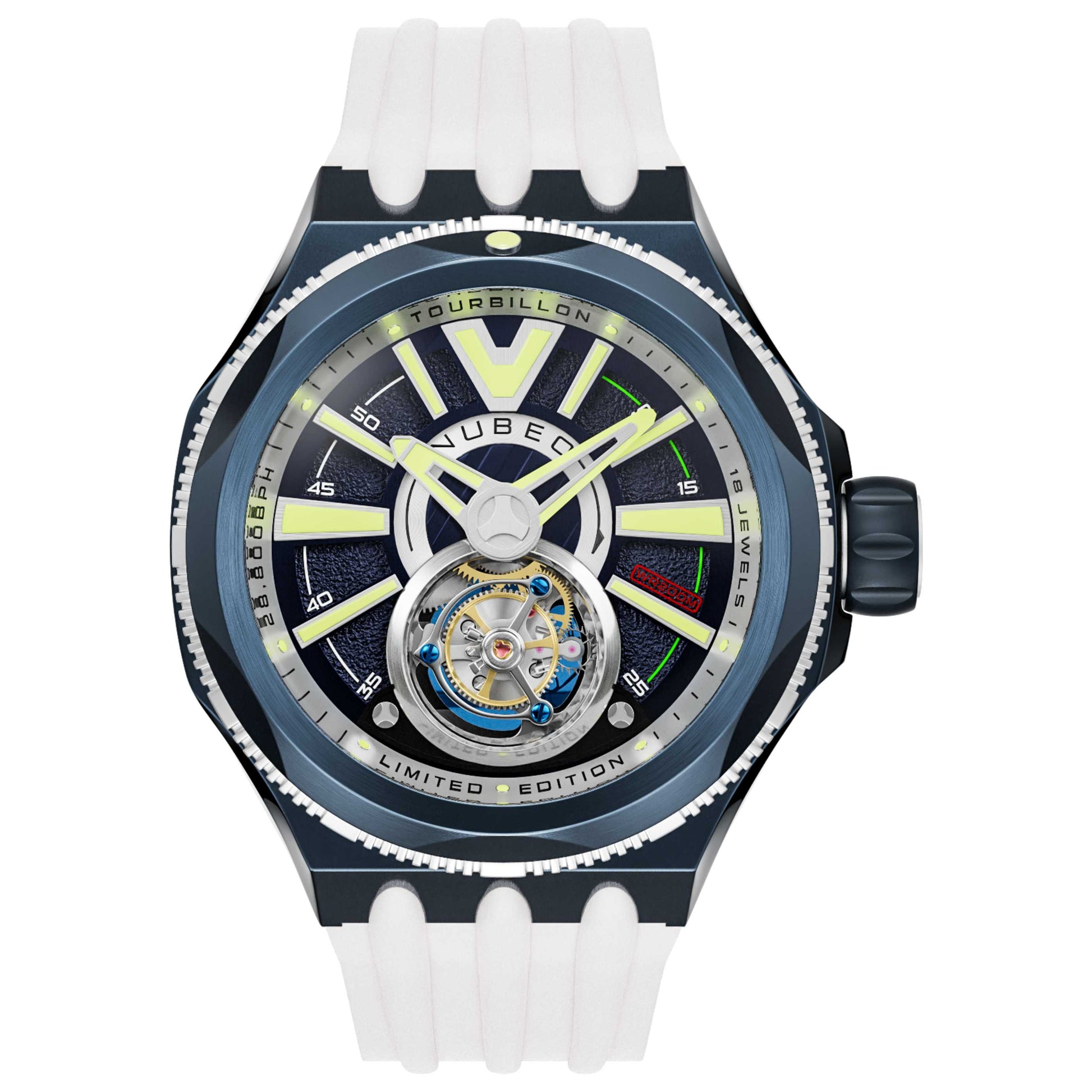 Front view of Nubeo Messenger Men's Automatic Watch NB-6075-03