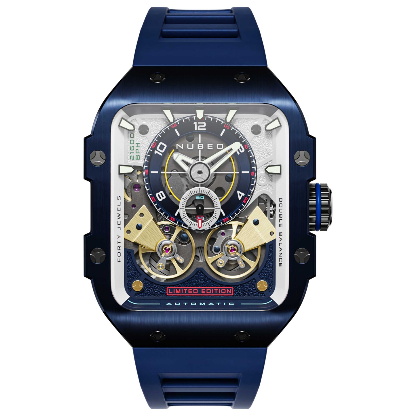 Front view of Nubeo Maven Men's Automatic Watch NB-6077-04