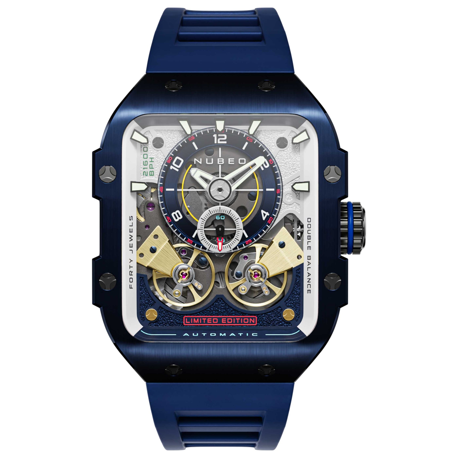 Front view of Nubeo Maven Men's Automatic Watch NB-6077-04