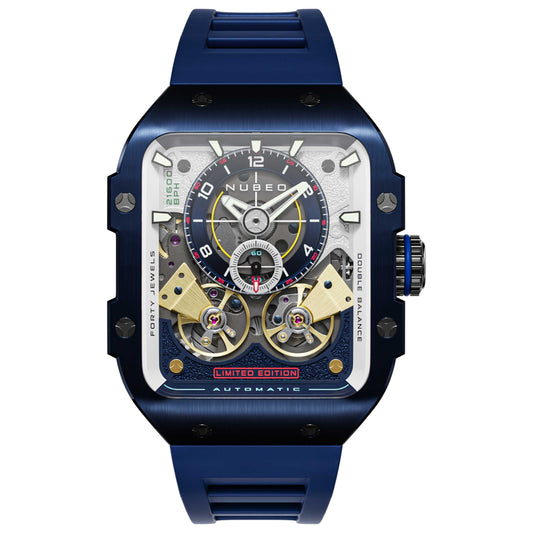 Front view of Nubeo Maven Men's Automatic Watch NB-6077-04