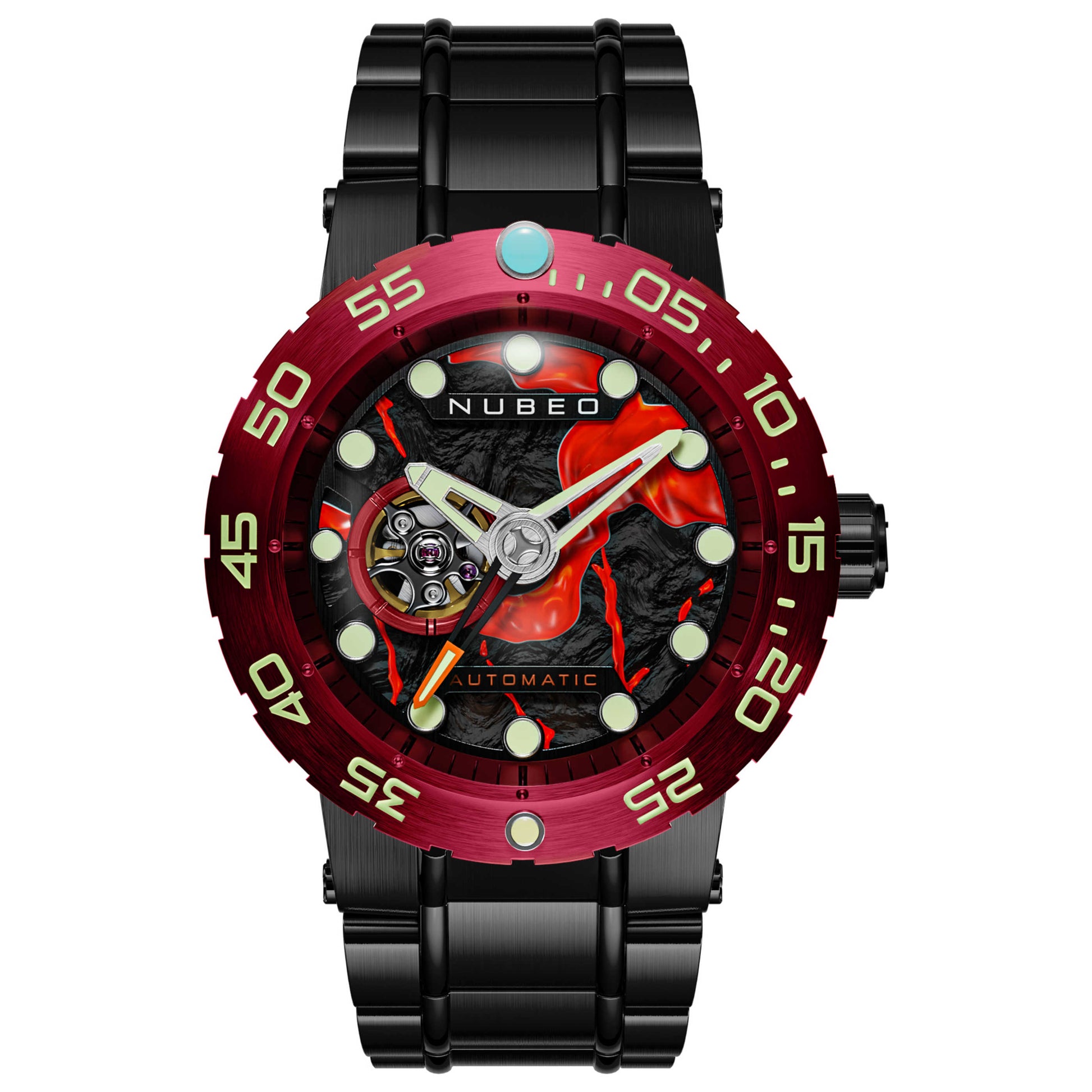 Front view of Nubeo Opportunity Men's Automatic Watch NB-6086-11