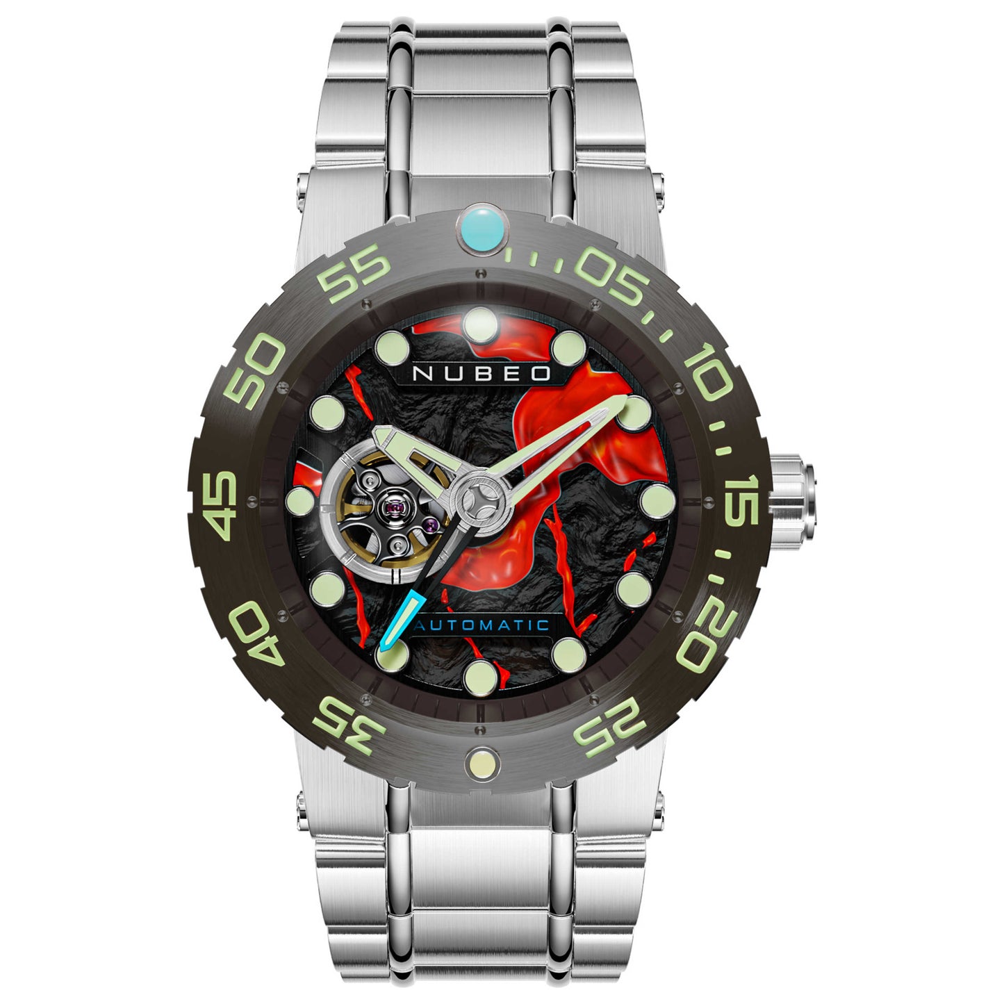 Front view of Nubeo Opportunity Men's Automatic Watch NB-6086-66