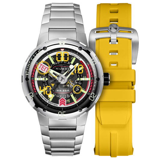 Front view of Nubeo Mariner 9 Men's Automatic Watch NB-6090-11