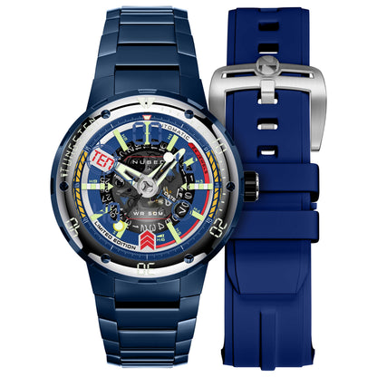 Front view of Nubeo Mariner 9 Men's Automatic Watch NB-6090-33