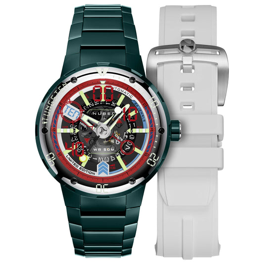 Front view of Nubeo Mariner 9 Men's Automatic Watch NB-6090-44