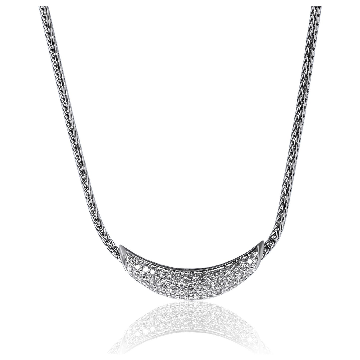 Front view of John Hardy Elegant Women's Necklace NBP900402DIX16-18