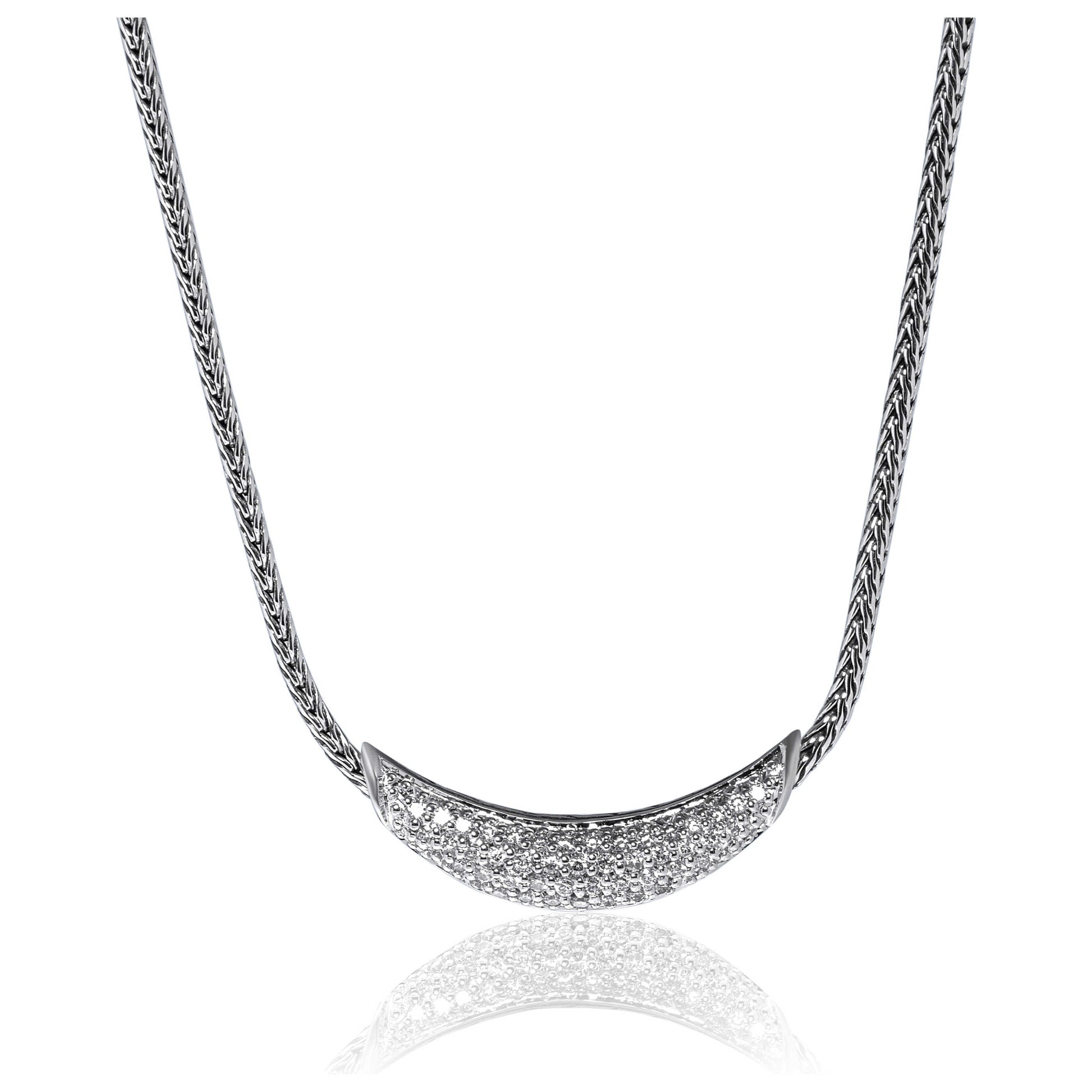 Front view of John Hardy Elegant Women's Necklace NBP900402DIX16-18