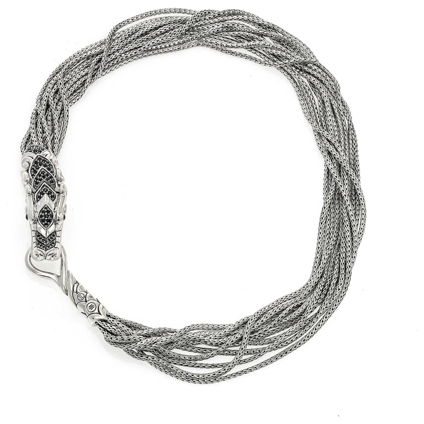 Front view of John Hardy Elegant Women's Necklace NBS6501174BLSBNX18