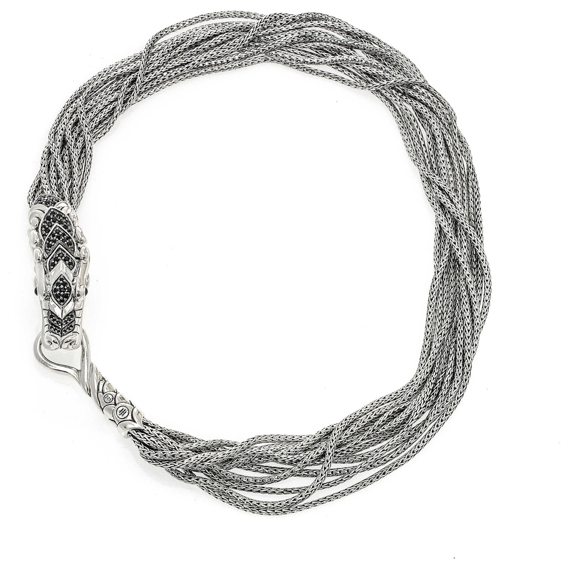 Front view of John Hardy Elegant Women's Necklace NBS6501174BLSBNX18