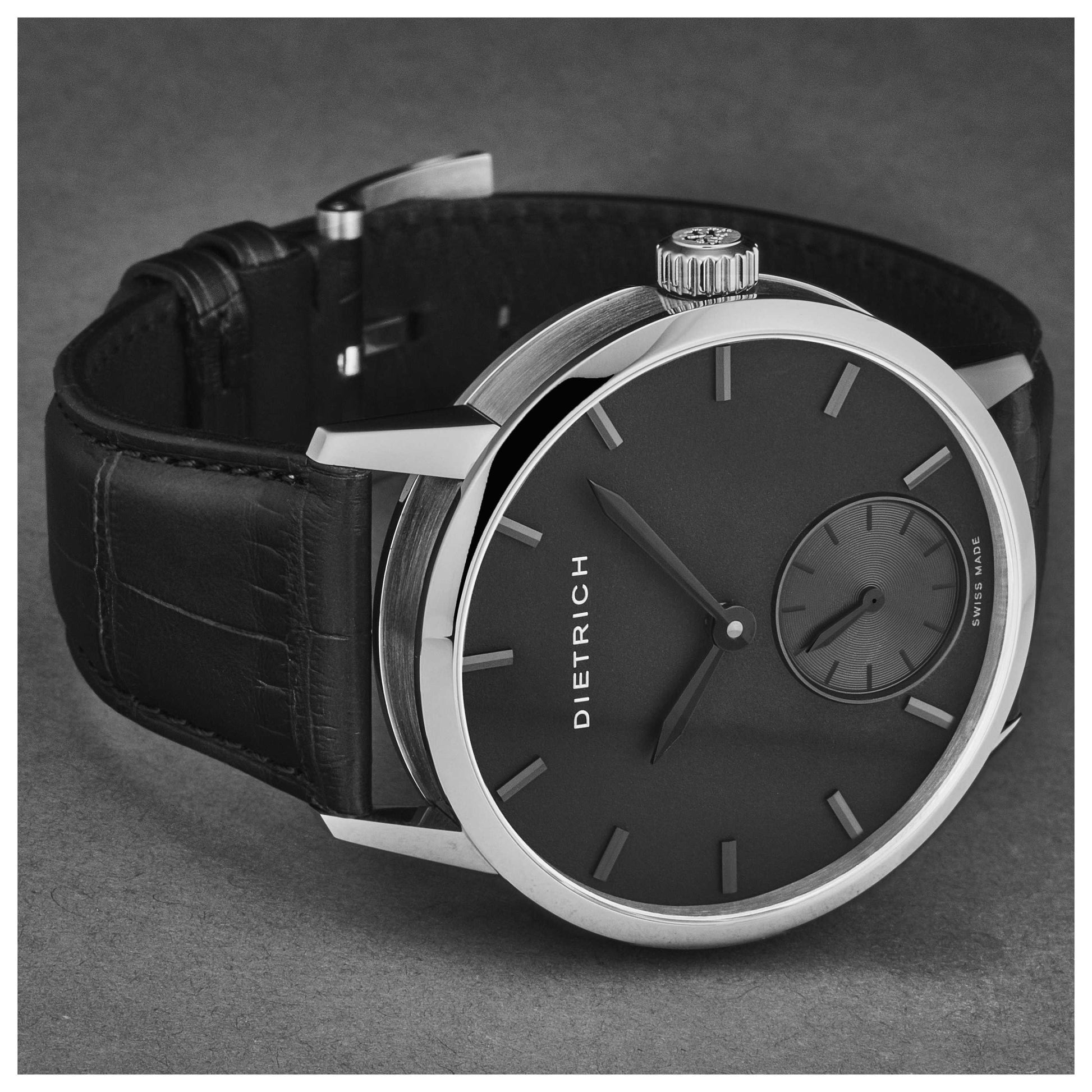 Dietrich Night Men's Manual-Wind Watch NB ALL BLKSS - Image #4