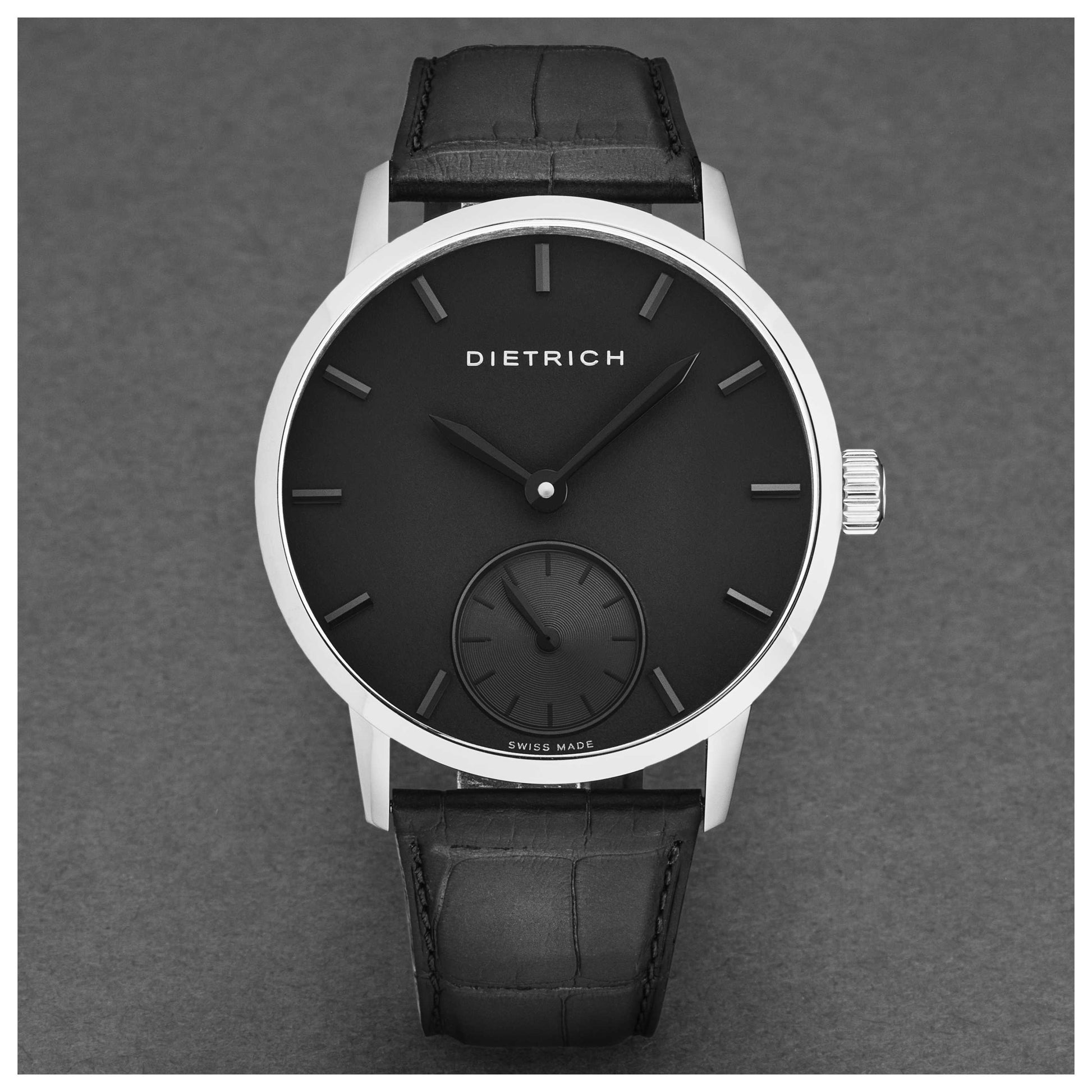 Dietrich Night Men's Manual-Wind Watch NB ALL BLKSS - Image #5